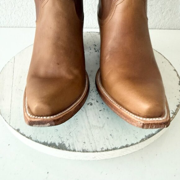 Lane EMMA JANE Womens Cowboy Boots 10 Brown Western Cowgirl Mid Calf Tall Boots - Picture 7 of 13